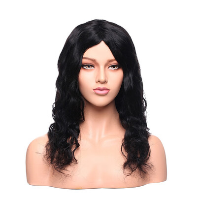 

100 Virgin Human Hair Natural Wave Wigs Brazilian Human Hair Wave Wigs Natural Black Color
