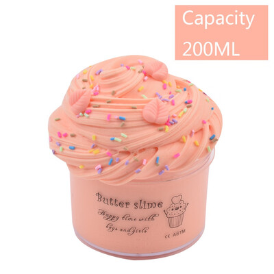 

Siaonvr 60ml Orange Leaves Cloud Cotton Mud Soft Non-Sticky Foaming Slime Toy