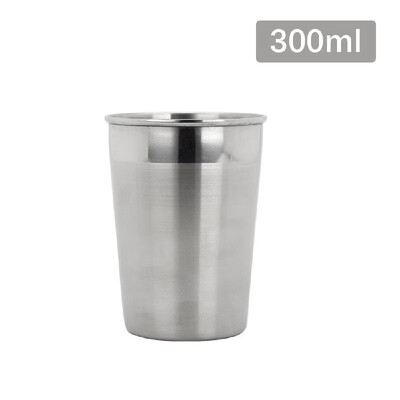 

300ml Water Tumbler Cup Beer Tumbler Stainless Steel Cup Drinking Cup for Beer Milk Tea Wine Home Bar Restaurant