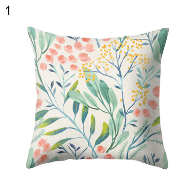 

Spring Flower Leaf Pillow Case Cushion Cover Sofa Bed Car Cafe Office Decoration