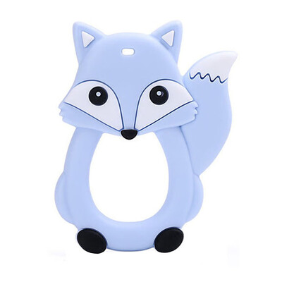 

Siaonvr Cartoon Foxes Infant Baby Teether Silicone Pacifier Soother Teething Toy Pendant