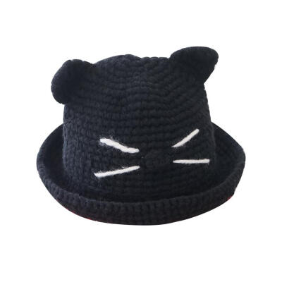 

Cute Baby Boys Girls Cat Shape Bucket Hat Summer Sun Cap Kids Beach Hats