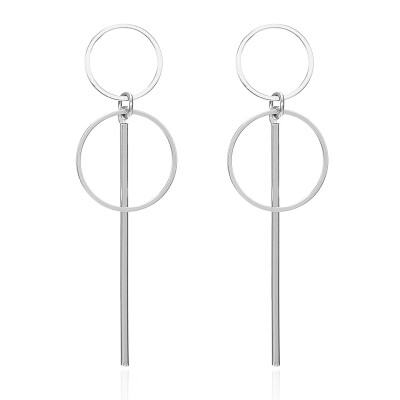 

Statement Earrings 2019 Metal Round Geometric Drop Earrings For Women Pendant Dangle Earing Party Jewelry pendientes oorbellen