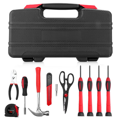 

38 Piece DIY Household Home Hand Tool Set Kit Box Hammer Pliers Scissors Household Hand Tool Set DIY Home Hand Tool Kit