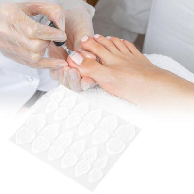 

Greensen 10 Sheets Transparent Double-Sided Adhesive Tapes Toenail Toe Nail Sticker for Fake Faux Nails