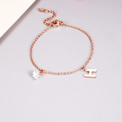 

Chic Beaded H Pendant New Hollow Floral Shape Pendant Bracelet Charm Bracelet For Women Bracelets Round Jewelry