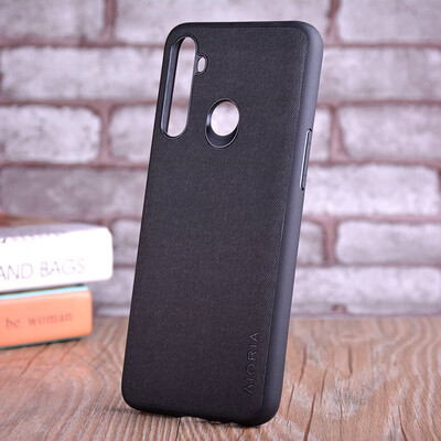 

Case for OPPO Realme 5 5 pro coque Luxury textile Leather skin soft TPU hard PC phone cover for OPPO Realme 5 5 pro case funda