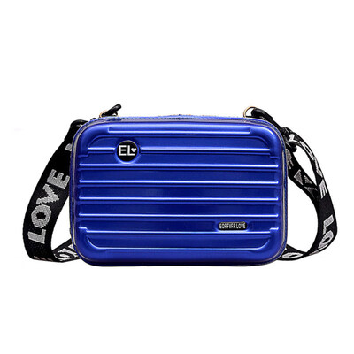 

Fashion Mini Travel Suitcase Letters Wide Strap Crossbody Shoulder Bag Pouch