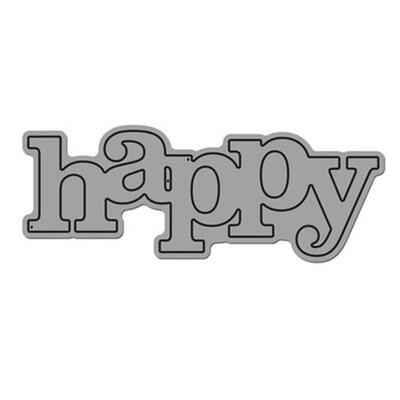

DIY Letter happy Shape Cutting Dies Stencil Scrapbooking Embossing Template