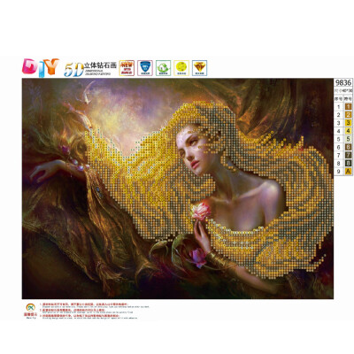 

〖Follure〗5D Embroidery Paintings Rhinestone Pasted DIY Diamond Painting Cross Stitch A