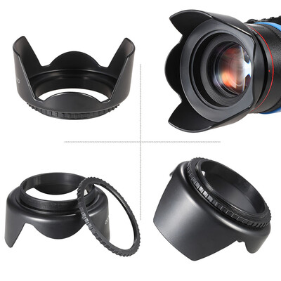 

Andoer 58mm Filter Kit UVCPLFLD Nylon Carry Pouch Lens Cap Lens Cap Holder Lens Hood Lens Cleaning Cloth