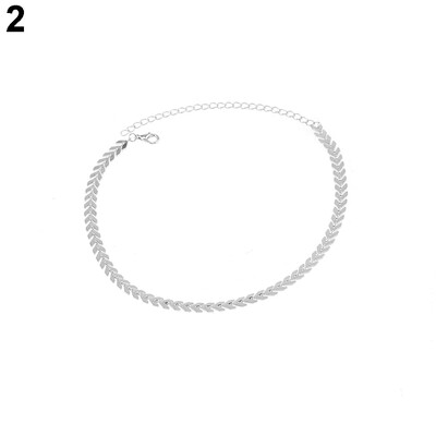 

Fashion Women Leaves Chain Choker Collar Necklace Gothic Punk Jewelry Charm