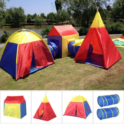 

Greensen 7 in 1 Kids Boy Girl Gift Children Play House Indoor Outdoor Colorful Tent Toy