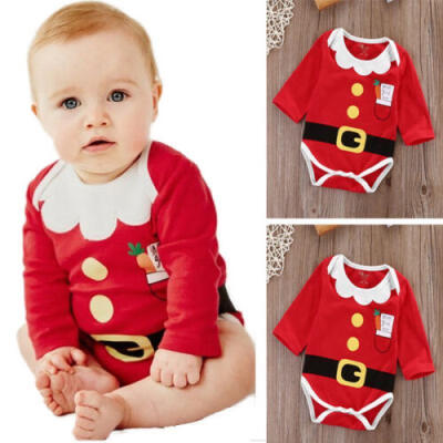 

Newest Christmas Xmas Infant Baby Boy Girl Clothes Party Romper Outfit Costume