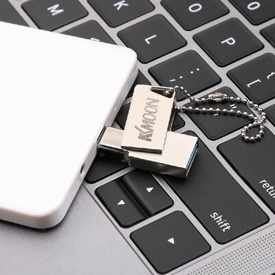 

KKmoon USB Flash Drive USB30 Type-C Mini Portable U Disk 64GB Pendrives Pen Drive Silver for Phone PC Laptop