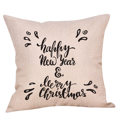 

Siaonvr Christmas Throw Pillow Cover Pillowcases Decorative Sofa Cushion Cover