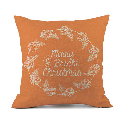 

Tailored Merry Christmas Cushion Cover Square Pillow Case Home Decor