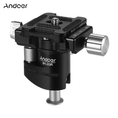 

Andoer Mini Ball Head 360 Degree Rotating Panoramic Camera Tripod Ballhead Aluminum Alloy with 14 Inch Screw Quick Release Plate