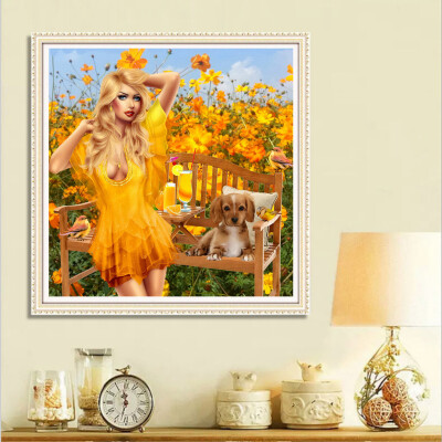 

Gobestart 5D DIY Diamond Painting Embroidery Round Diamond Home Decor Gift