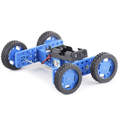 

PXWG X003255 DIY Small Rubber Wheel Two-drive Car Set Toy