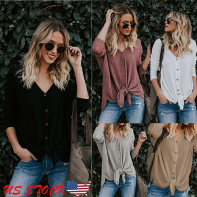 

Women Cardigan Knit Long Sleeve Solid Button Down Open Front Twisted Sweater