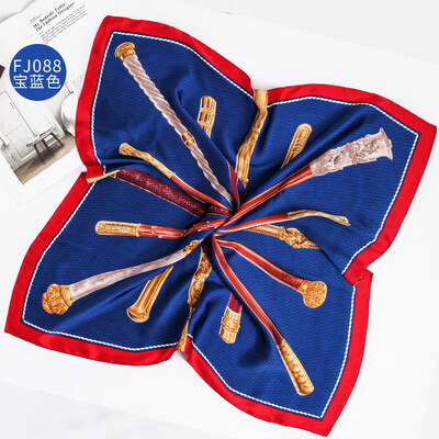 

Spring&summer new womens decoration European&American simulation silk scarves printed small square scarf FJ088