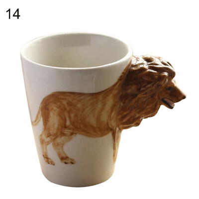 

350ML 3D Hand-painted Lovely Animal Ceramic Water Cup Creative Coffee Tea Mug