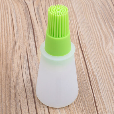 

Silicone Honey Oil Bottle With Brush Baking Bbq Basting Brush Pastry Oil Brush