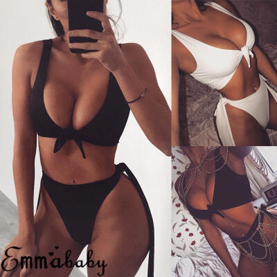 

Womens Bikini Set Bandage Push up Padded Swimwear Swimsuit Bathing Beachwear