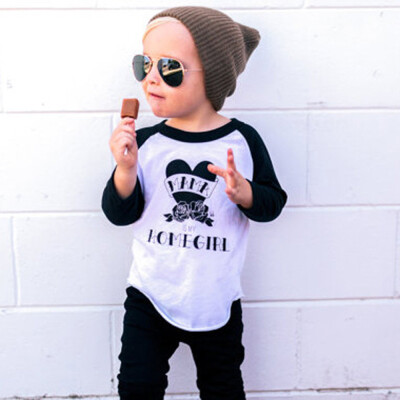 

Toddler Baby Boy Outfit Clothes Letter Print T-Shirt TopsLong Pants Legging Set