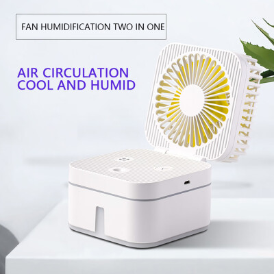 

〖Follure〗USB Charging Humidifier Spray Desktop Office Home Night Light Hydrating Fan