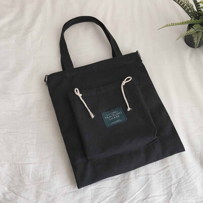 

Tailored Women 2019 Simple Letter Canvas Bag Student Shoulder Bag Girl Fashion Handbag