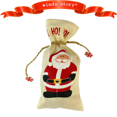 

1Pcs Christmas Tableware Knife And Fork Bag Cover Christmas Burlap Cutlery Set Christmas Gift Bag Christmas Decoration