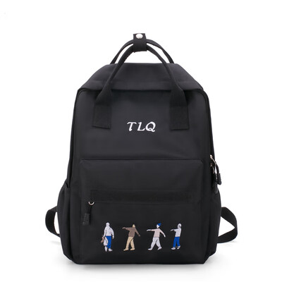 

Ins schoolbag girls campus high school students backpack harbor style ancient feeling young girl Mori Department simple&easy B