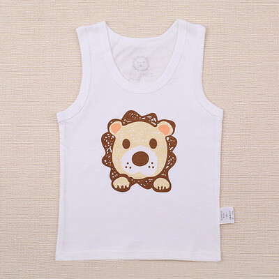 

Lion Pattern Children T-shirt Suspenders Vest Summer Tide Vest 110CM