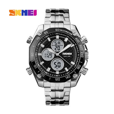 

SKMEI Quartz Sports Mens Wrist Watch Multifunction Double Display Clock Electronic Digital Waterproof Watches