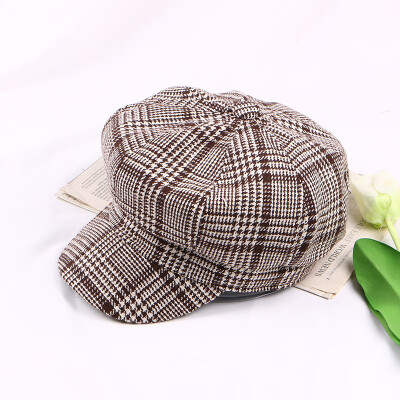 

Fashion new womens autumn&winter British painter hat Korean version of the cap japanese simple hundred-set eight-corner hat