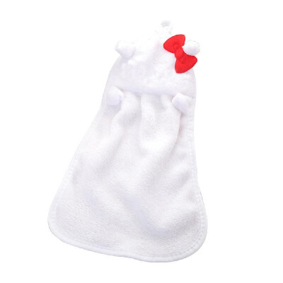 

Cute Animal New Candy Colors Hand Towels Soft Coral Velvet Animal Towel Can Be Hung Kitchen Used Whitered