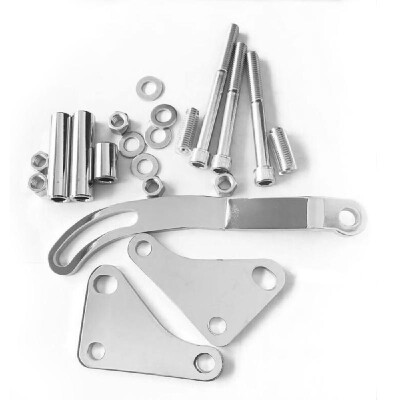 

Power Steering Pump Mounting Bracket Small Block Chrome SWP LWP for Chevy GM SBC 350