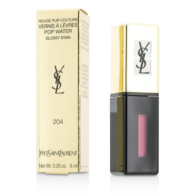 

YVES SAINT LAURENT - Rouge Pur Couture Vernis A Levres Pop Water Glossy Stain - 204 Onde Rose 6ml02oz