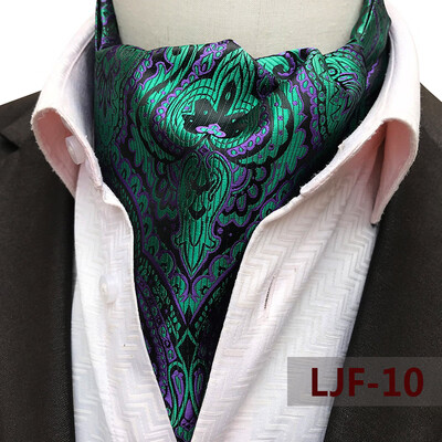 

Yongfeng tie spot 2019 new large pattern polyester jacquard mens scarf retro mens tie