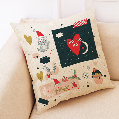 

Tailored Christmas Home Decor Cushion Cover Graffi Style Throw Pillowcase Pillow Covers