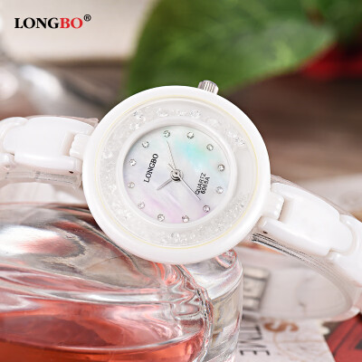 

Authentic new high-end ceramic womens watch fashion quartz waterproof female models ladies wild watches 6065