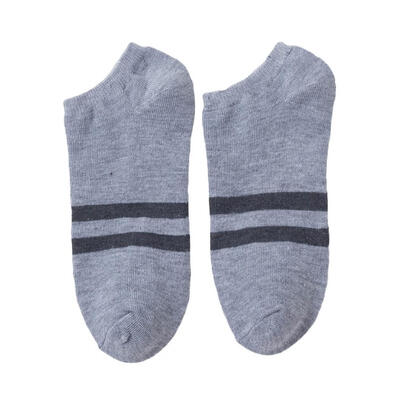 

Spring Summer Casual Breathable Stripe Men Ankle Sock Sport Low Cut Adult Sock