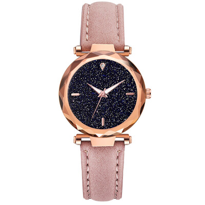 

Womens Alloy Quartz Watch Fashion Star Watch Trend PU Watch Hot Sale