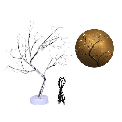 

2 Impetus Supply Mode Energy Saving Home Decoration Small Night Lamp 108 Bulbs Emulational Tree Light With Copper Wire Green Color