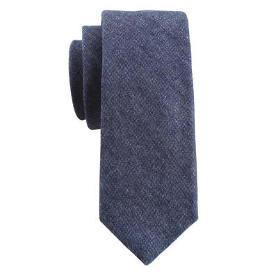 

Fashion Men Slim Cotton Business Bow Tie Solid Color Neckties Casual Decor