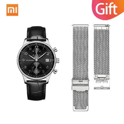 

Xiaomi TwentySeventeen Light Business Quartz Watch Time-zone Calendar Sapphire Surface Genuine Leather Stainless Steel Band Man Wo