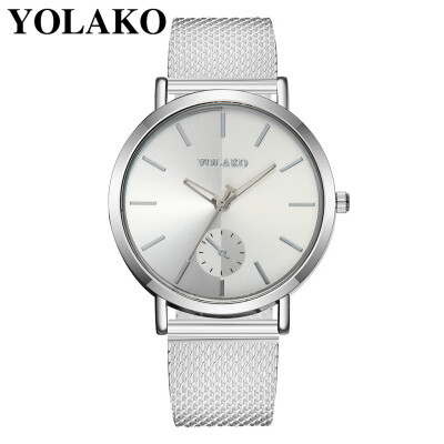 

RM YOLAKO Womens Casual Quartz Plastic Leather Band Watch Analog Wrist Watch