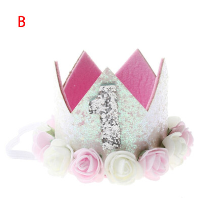 

Gobestart Childrens Rose Crown Digital Hair Band Baby Princess Prince Tiara Crown Headband Hats Birthday Party Hat Birthday Crown
